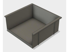 storage bin mount - under bench etc organization 3d print model - Mito3D