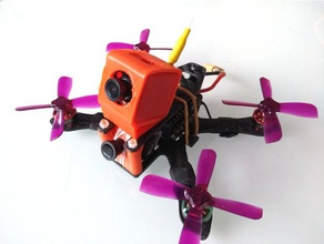 sq11 sq12 monte micro quadcopters r c vehículos actioncam de la cámara montaje drone el fpv openscad 3d print model - Mito3D