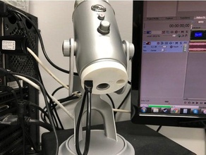 blue yeti cable protection audio microphone 3d print model - Mito3D