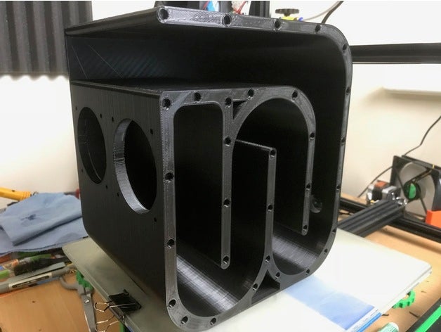 altavoz bluetooth cuarto de onda la línea transmisión electrónica receptor el 3D print model - Mito3D