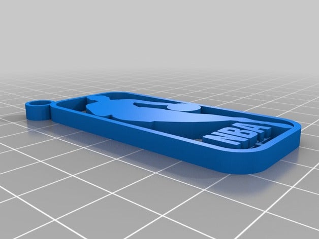 nba logotipo keychain os acessórios 3D print model - Mito3D