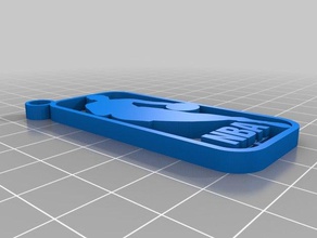nba logo keychain accessories 3d print model - Mito3D