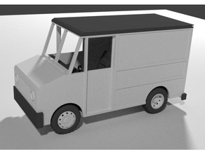 1 18 ölçek adım van araç 3d print model - Mito3D