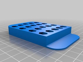 1 4 hex pouco organizador altoid de estanho porta-ferramentas & caixas altoids recipiente titular bit armazenamento 3d print model - Mito3D