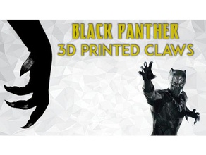black panther 3d-gedruckten Krallen Kostüm cosplay prop 3d print model - Mito3D
