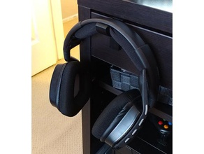 headphone desk hook ikea micke organization headphones hanger oculus rift 3d print model - Mito3D