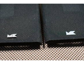 miller kreisel mk alto-falante emblema logotipo o áudio audiófilo alto-falantes 3d print model - Mito3D
