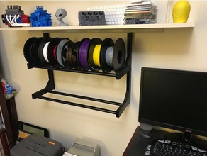 wall rack filament 3d printer accessories 3d print model - Mito3D