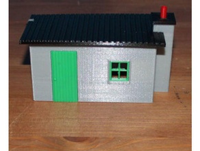 modelo de tren trabajadores la cabaña las estructuras edificios 3d print model - Mito3D
