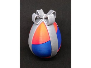 wrapped egg - single extruder decor bow candy easter ribbon sweets 3d print model - Mito3D