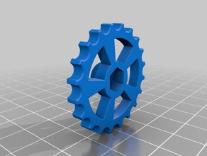 m4 thumbwheel 35mm 3d printer parts nut thumb screw wheel 3d print model - Mito3D