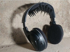 headphone hair saver diy dryer headphones mod 3d print model - Mito3D