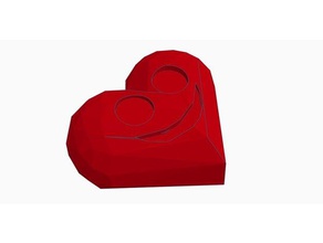 low poly valentine day heart 3d printing 2018 diy eye eyes gift googly lowpoly remix trend wobble 3d print model - Mito3D