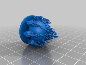 flaming sphere games dungeons dragons 3d print model - Mito3D