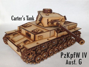 lasercut panzer iv g motorizado r c veículos arduino modelo nodemcu servo tanque madeira a segunda guerra mundial 3d print model - Mito3D