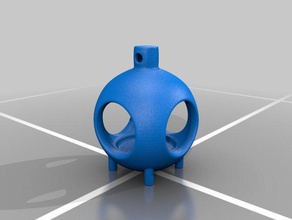 un altro stravagante thingamabober art hollow oggetto forma sferoide 3d print model - Mito3D
