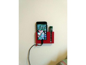 redmi 3s-Wand-Halter - Organisation 3s smartphone-Halter Wand-Halter wall-support 3d print model - Mito3D