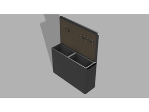 remote control wall holder organization sound tv mount 3d print model - Mito3D