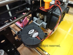 a8 open-type extruder fan guide 3d printer parts anet upgrade 3d print model - Mito3D