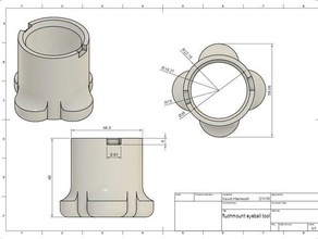 flushmount pool Augapfel entfernen hand-Werkzeuge 3d print model - Mito3D