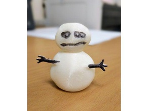 el señor policía de muñeco nieve 'el nieve' esculturas 3d print model - Mito3D