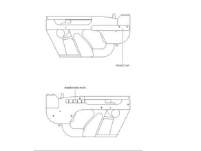l'espace agrafeuse jouets & jeux bande de caoutchouc pistolet 3d print model - Mito3D