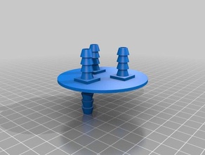 mason jar insert - co2 capture 2 input 1 output hobby 3d print model - Mito3D