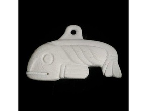 inuit whale pendant fashion 3d print model - Mito3D