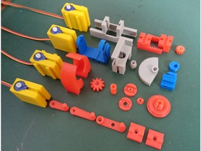 fischertechnik sg90 mini système d'asservissement jouets de construction corne hxt900 servo printinplace imprimer la place bras moteur sg92r tour pro 3d print model - Mito3D