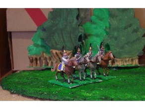 napoleonics - bölüm 7a Rus cuirassiers oyuncak & oyun aksesuarları 28 mm süvari tarihi Napolyon wargaming 3d print model - Mito3D