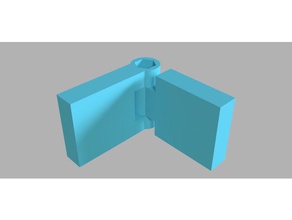 bisagra de la ingeniería flexión m3 tuerca simple 3d print model - Mito3D