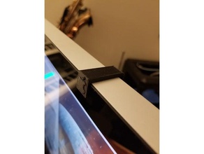 webcam de confidentialité clip imac 37mm épaisseur bureau 3d print model - Mito3D