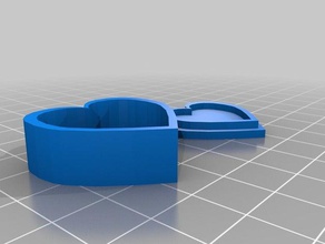 hear shaped box lid 30x30mm 3d printing 3d print model - Mito3D