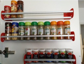 spice rack sorriso cucina & sala da pranzo organizzazione per le spezie 3d print model - Mito3D