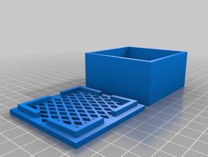 mesh box Gehäuse 60x60mm 3d-drucken 3d print model - Mito3D