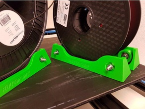 spool holder rollers 3d printer accessories 3d print model - Mito3D