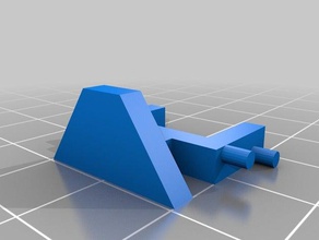 siku adattatore - triangolo posteriore elemento di fissaggio r c i veicoli 3d print model - Mito3D