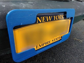license plate holder - usa diy 3d print model - Mito3D