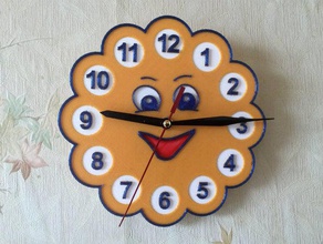orologio da parete per bambini camera di sole arredamento La stampa 3d dei clockwork regalo tanyaakinora 3d print model - Mito3D