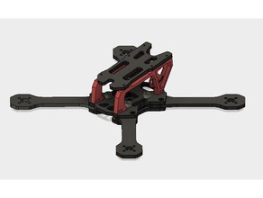 toad quad frame r c vehicles drone quadcopter 3d print model - Mito3D
