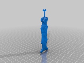 riven swords 3d printing league legends remix sword 3d print model - Mito3D