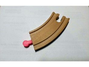 lillbao wood train connector toy & game accessories ikea lillabo model railway toys 3d print model - Mito3D