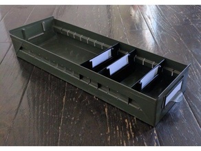 cassetto separatore 40x120mm etichetta organizzazione 3d print model - Mito3D