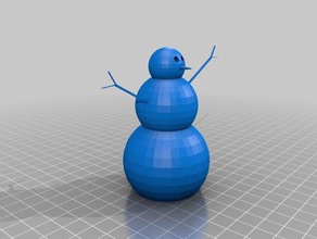 standing snowman christmas desk toy man snow winter 3d print model - Mito3D