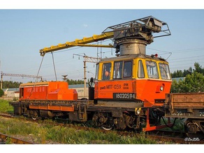 utility train crane- h0 scale 1 87 mechanical toys 3d print model - Mito3D