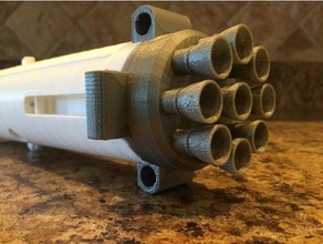 falcon 9 engines vehicles engine merlin rocket space spaceship spacex 3d print model - Mito3D