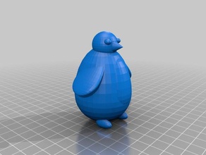 einige zufällige Pinguin sieht aus wie penguin club 3d-Drucker Teile 3d print model - Mito3D