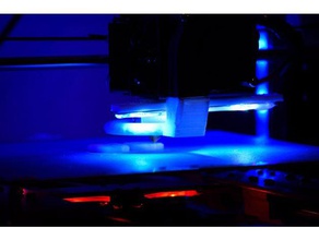anet a8 extruder led stripe mount 3d printer accessories mods strip 3d print model - Mito3D