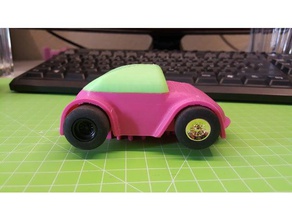 ranura de coche a los niños trabajar temprano beta juguetes mecánicos slotcar 3d print model - Mito3D