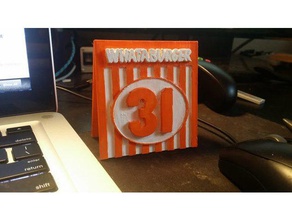 whataburger number card food & drink 3d print model - Mito3D